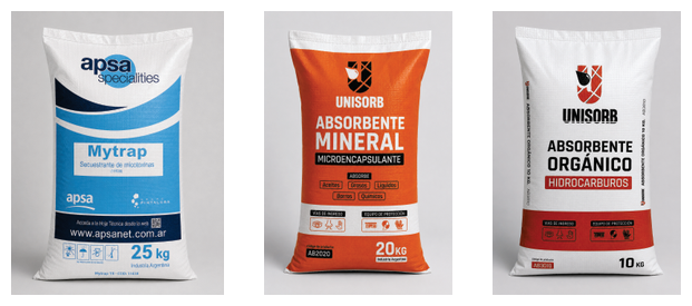 Bolsas de rafia laminada con papel exterior ENTEX